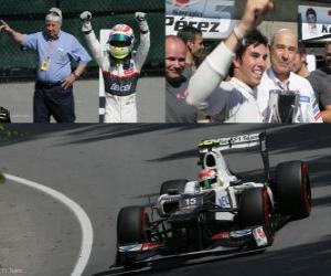 Puzzle Sergio Perez - Sauber - Grand βραβείο του Καναδά (2012) (3η θέση)